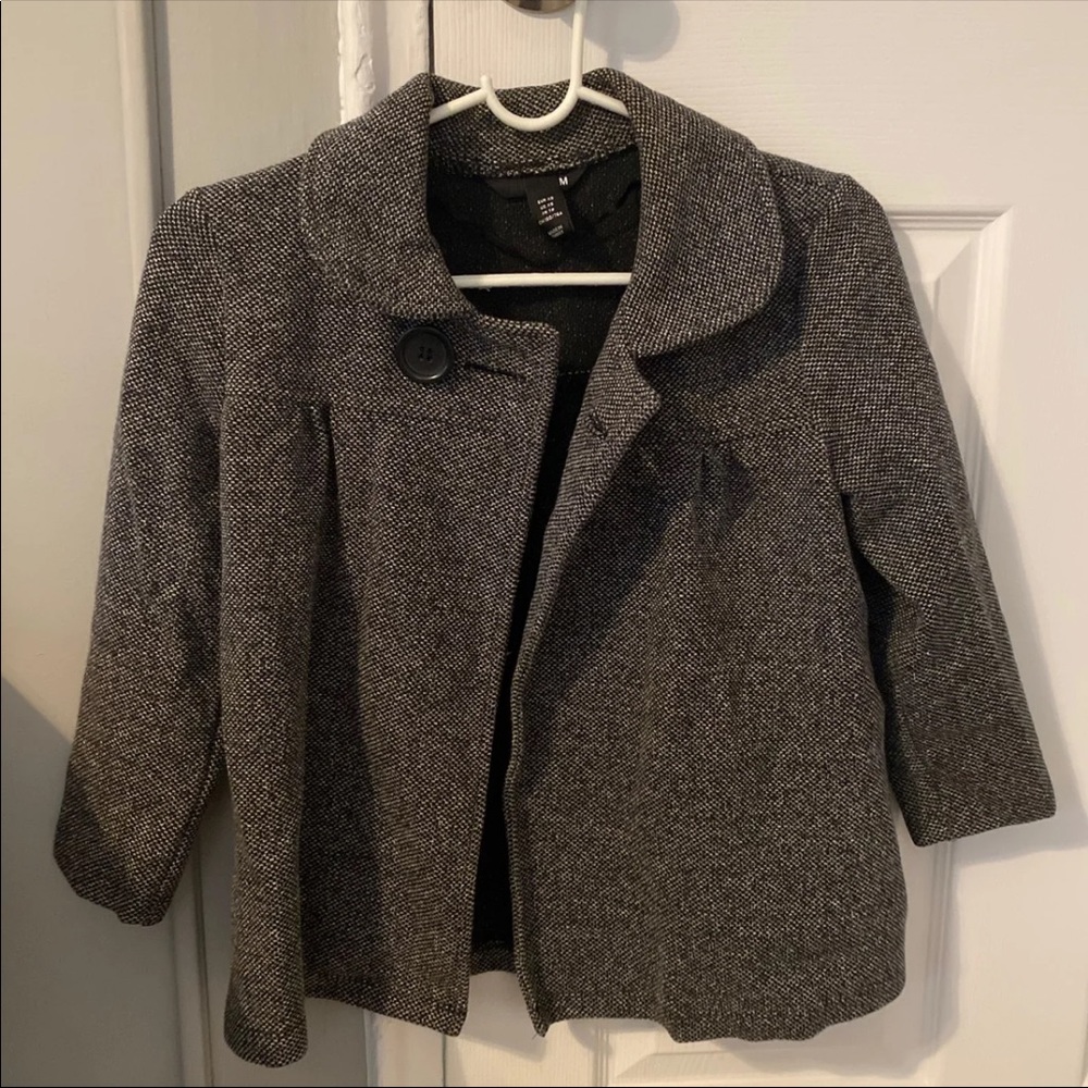 H&M grey blazer jacket XS